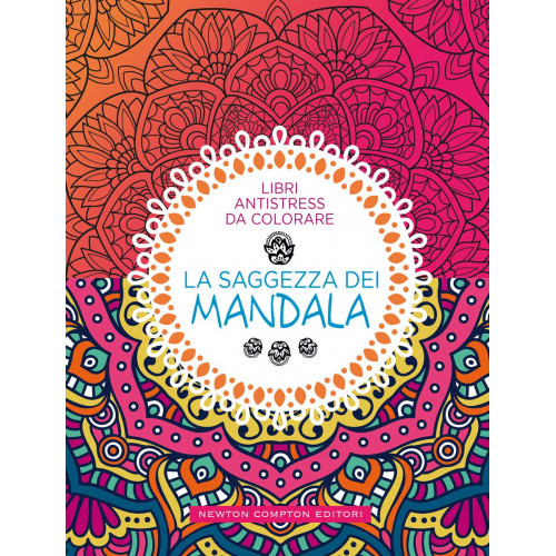 Libro Antistress da Colorare "La Saggezza dei Mandala" con disegni rilassanti e Copertina Rigida (Idea Regalo)