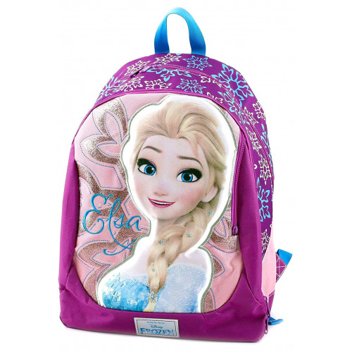 Zaino Frozen Superstar Rosa con Immagine a Rilievo di Elsa, della Giochi Preziosi, per Bambine e Bambini Scuola Elementare