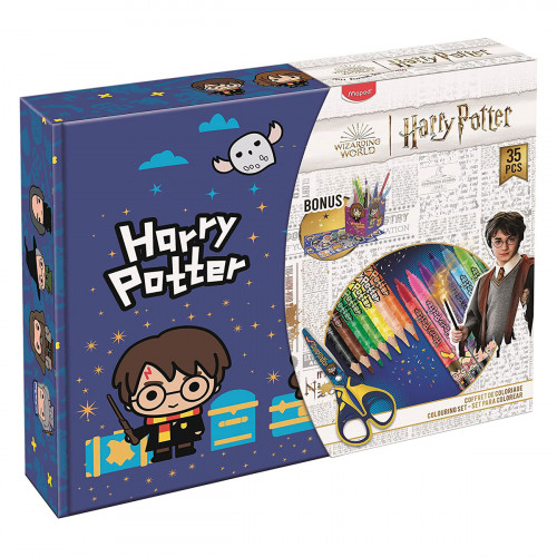 Set da Disegno Harry Potter Maped con Colori e Accessori (35 Pezzi) per Scuola e Tempo Libero