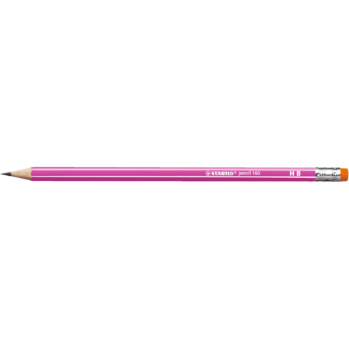 Matita con Gommino Stabilo Pencil 160 con Fusto Esagonale colore rosa