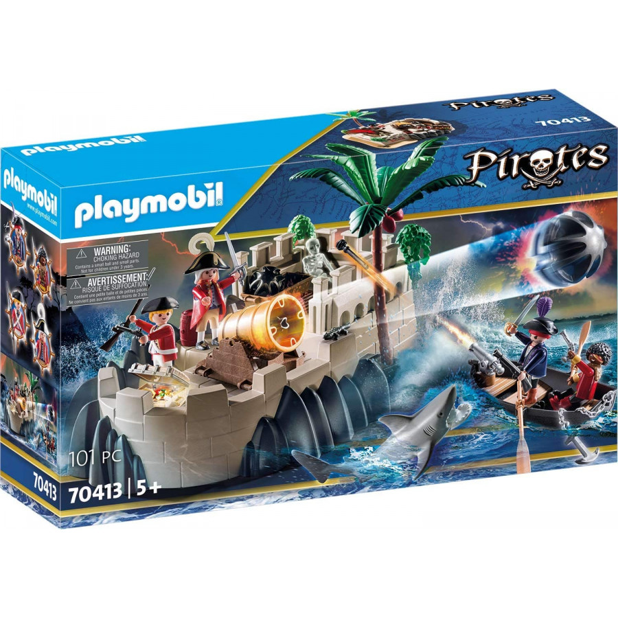 Avamposto della Marina Reale Set Gioco con Personaggi e Accessori Playmobil Pirates (70413). Età consigliata 5+.