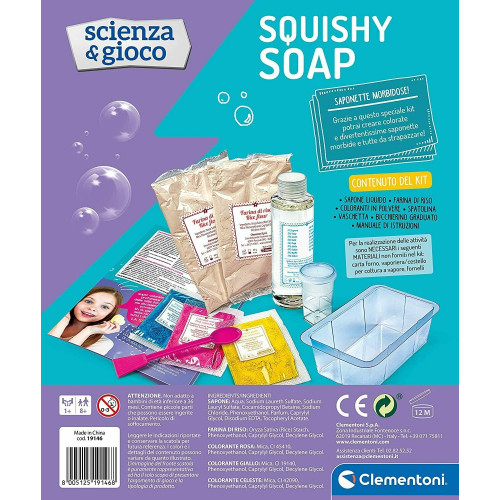 Squishy Soap, il Laboratorio dei Saponi di Scienza e Gioco Clementoni per Bambini e Bambine 8+