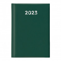 Agenda settimanale 12 mesi per l'anno 2023, della linea Synergy NOTABENE. Copertina color verde.