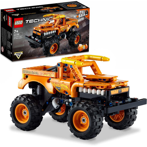 LEGO Technic Monster Jam El Toro Loco (42135) Set 2 in 1 Pickup e Macchina per Bambina e Bambino 7+