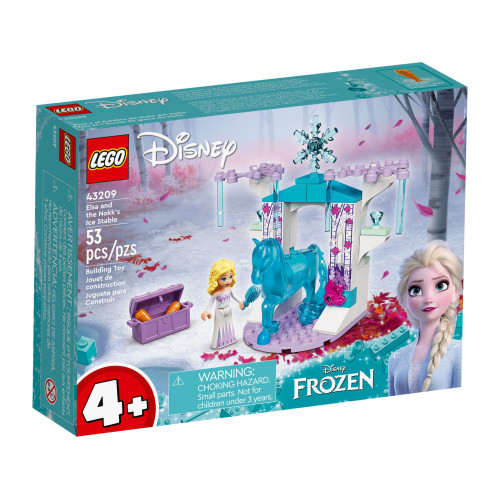 LEGO Frozen Disney (43209) Elsa e la Stalla di Ghiaccio di Nokk per Bambine e Bambini 4+