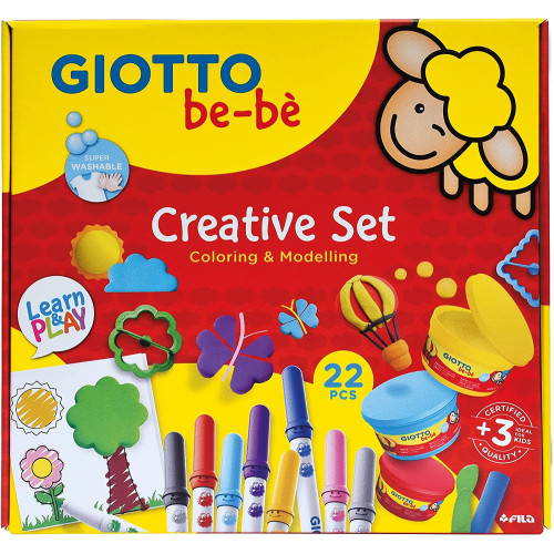 Set di Gioco Creativo Giotto Be-Bè "Colora e Modella" per Bambini e Bambine dai 3 Anni in Su