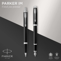 Il set Duo è composto da una penna a sfera e una penna stilografica della linea IM Parker