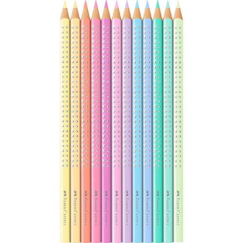 Dodici matite per colorare dalle delicate tonalità pastello