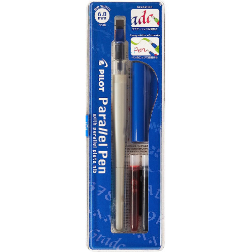 Parallel Pen Pilot punta 6,0, ricaricabile tramite cartuccia.