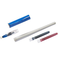 Parallel Pen Pilot per Scrittura Calligrafica Tratto 3.0, 3.8, 4.5 o 6.0 mm, con Cartucce d'Inchiostro Blu e Rossa