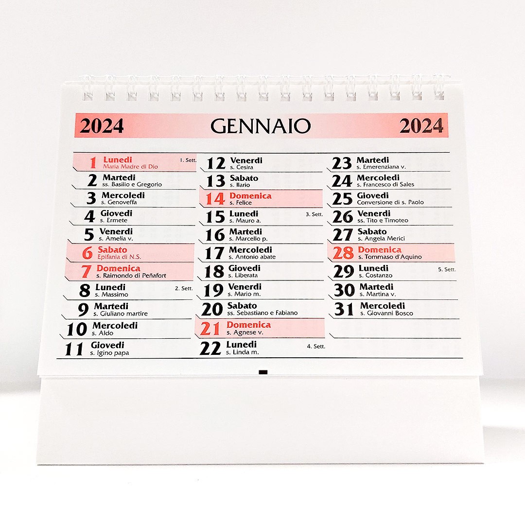 Calendario da Tavolo settimanale 2024,ufficio,casa,pratico per scrivere