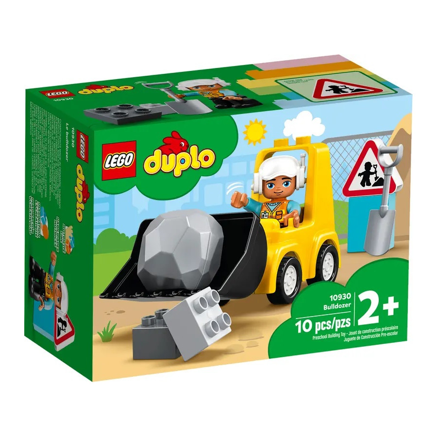 LEGO DUPLO (10930) Mezzo di Lavoro Bulldozer per Bambine e Bambini 2+