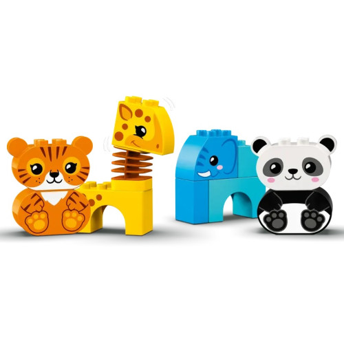 Treno giocattolo trainabile con quattro animali costruibili LEGO DUPLO (10955)