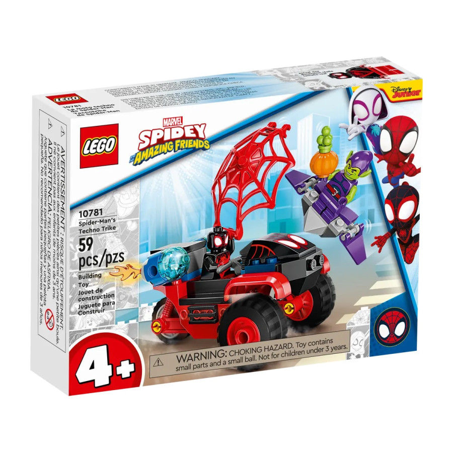 LEGO Miles Morales: la Techno Trike di Spider-Man (10781) Set con minifigure Uomo Ragno e Green Goblin per Bambini e Bambine 4+