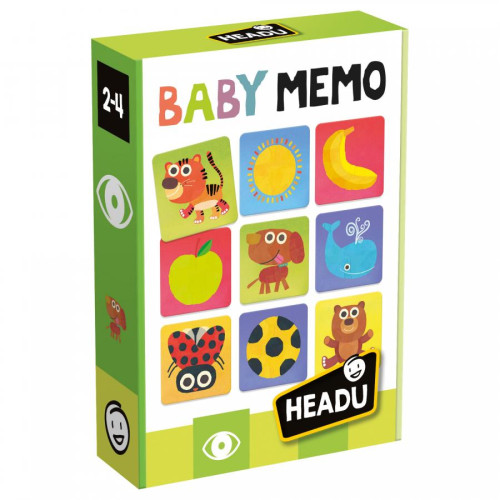 Baby Memo Headu Il Mio Primo Gioco Di Memoria, per Bambini e Bambine 2-4 Anni