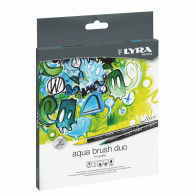 Pennarelli Acquarellabili Doppia Punta Aqua Brush Duo Lyra (Confezione da 12)