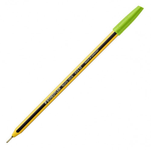 Le penne Noris consentono una scrittura scorrevole, precisa e comoda. Colore inchiostro verde chiaro.