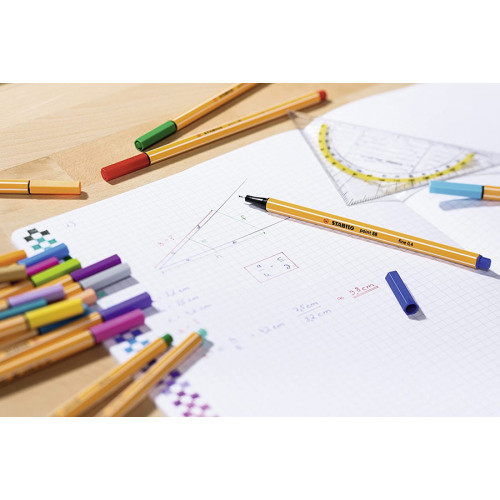 Studiare diventa più facile con le STABILO point 88: organizza i tuoi schemi ed appunti per aiutarti a memorizzare