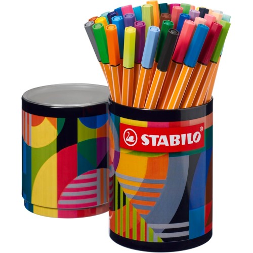 Con pratico barattolo in metallo con tappo che può essere utilizzato anche come portapenne