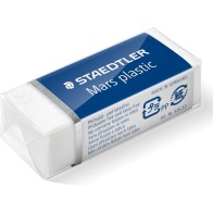 Gomma Rettangolare Bianca Mars Plastic Staedtler per Cancellare in Maniera Precisa e con Pochi Residui