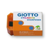 Le dimensioni compatte di soli 3 x 1,5 cm rendono il temperino Giotto facilmente inseribile in ogni astuccio