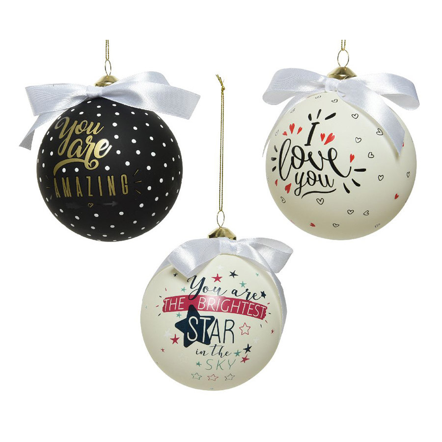 in tessuto non tessuto decorazioni per feste e feste QSDGFH 20 decorazioni per palle di Natale per albero di Natale 