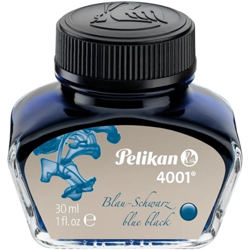 Inchiostro blu per penna stilografica in flacone di vetro da 30 ml