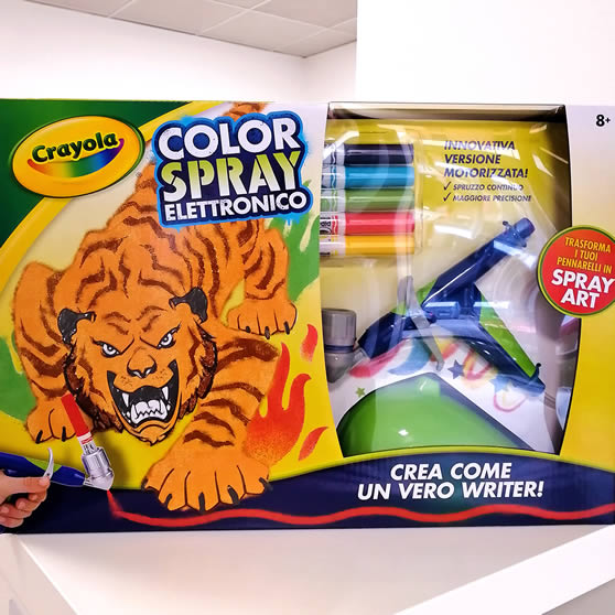 Color Spray Elettronico Crayola con aerografo motorizzato per bambini e ragazzi dagli 8 anni in su