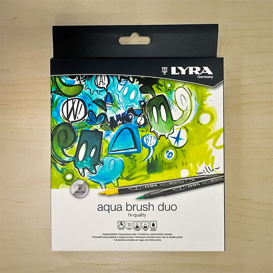Pennarelli Acquarellabili Doppia Punta Aqua Brush Duo Lyra